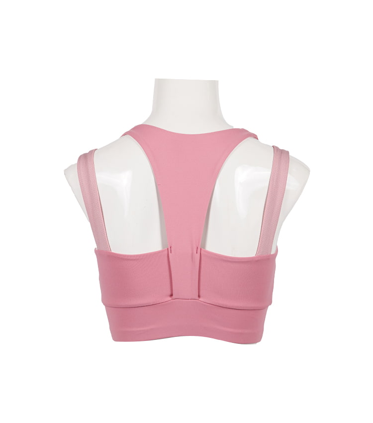 Rosa Gym Sport Damen Fitness High Impact Sport-BH Camisole Y Back Yoga-BH